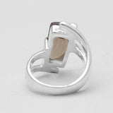 Green Amethyst Sterling Silver Rings