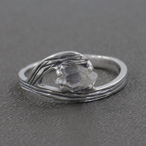 925 Sterling Silver Herkimer Quartz Rings