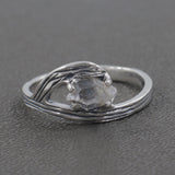 925 Sterling Silver Herkimer Diamond Ring