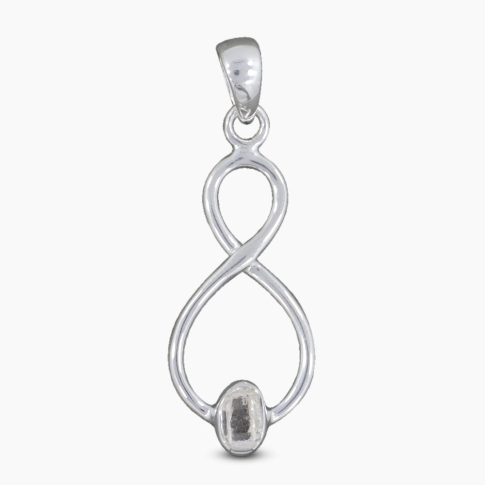 925 Silver Herkimer Quartz Pendants