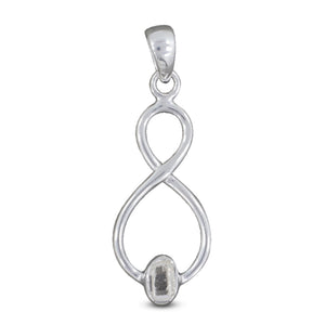 925 Silver Herkimer Quartz Pendant