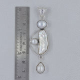 Rainbow Moonstone Silver Pendant