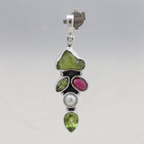 Natural Peridot Silver Pendant