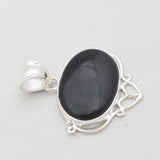 Black Onyx Silver Pendant