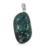 Tibetan Turquoise 925 Sterling Silver Pendant