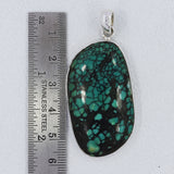 Tibetan Turquoise 925 Sterling Silver Pendant