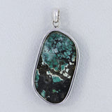 Tibetan Turquoise 925 Sterling Silver Pendant