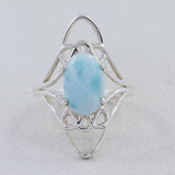 Larimar Silver Ring