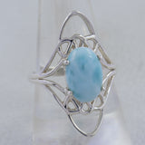 Larimar Silver Ring