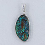 Tibetan Turquoise 925 Sterling Silver Pendant