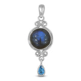 Black Onyx 925 Sterling Silver Pendant