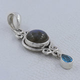 Black Onyx 925 Sterling Silver Pendant