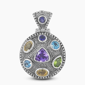 925 Silver Multi Gemstone Pendants
