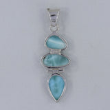 925 Sterling Silver Larimar Pendant