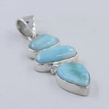 925 Sterling Silver Larimar Pendant