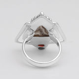 Dendritic Opal Silver Ring