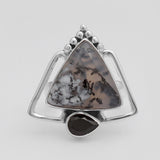 Dendritic Opal Silver Ring