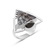 Dendritic Opal Silver Ring