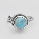 Larimar Silver Ring