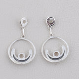 Rainbow Moonstone 925 Solid Silver Pendant Set