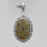 925 Silver Tasmanian Serpentine Pendant