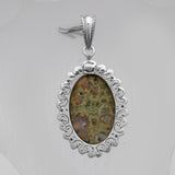 925 Silver Tasmanian Serpentine Pendant