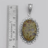 925 Silver Tasmanian Serpentine Pendant