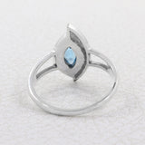 Natural Green Amethyst Silver Rings