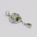 925 Staling Silver Pyrite Pendant