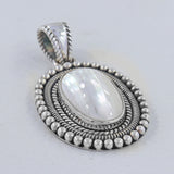 925 Silver Osmania Mabe Pearl Pendant