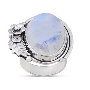 Rainbow Moonstone Gemstone 925 Sterling Silver Pendant Set