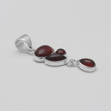 Hessonite Silver Pendants