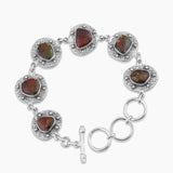Ammolite Gemstone 925 Sterling Silver Pendant Set