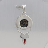 Garnet Silver Pendant