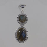 925 Sterling Silver Labradorite Pendant