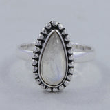 Blush Quartz Sterling Silver Ring