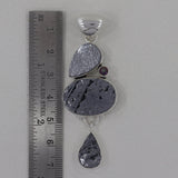 Silicon and Mystic Quartz Silver Pendant