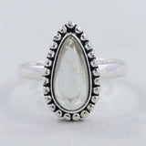 Blush Quartz Sterling Silver Ring