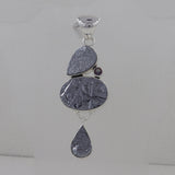 Silicon and Mystic Quartz Silver Pendant