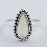 Blush Quartz Sterling Silver Ring