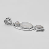 Rainbow Moonstone Silver Pendants