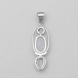 Rainbow Moonstone Silver Pendants