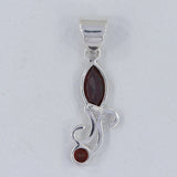 Garnet 925 Sterling Silver Pendant