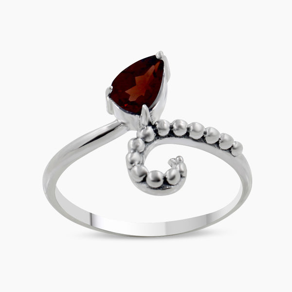 925 Sterling Silver Blue Topaz Ring