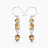 925 Silver Blue Topaz Earrings