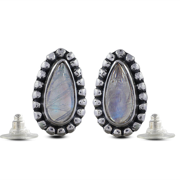 Lemon Topaz Silver Studs Earrings