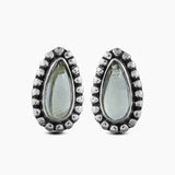 Lemon Topaz Silver Studs Earrings