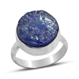 Natural Tanzanite Sterling Silver Ring