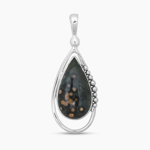 925 Silver Ocean Jasper Pendants