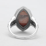 Crazy Lace Agate Silver Rings